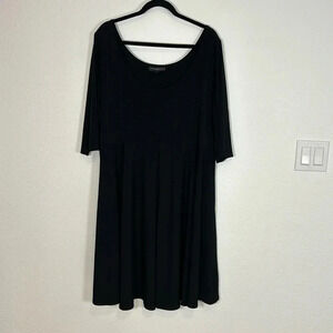 Gorgeous Lane Bryant Half Sleeve Babydoll Tunic Dress / Black / Women’s 22/24